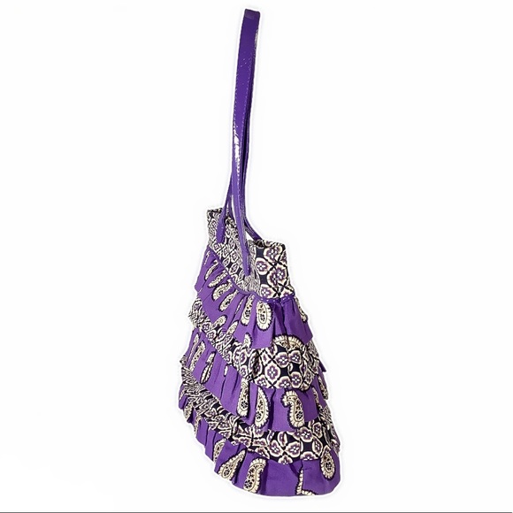 💜VERA BRADLEY Violet Ruffle Bag - Picture 3 of 8